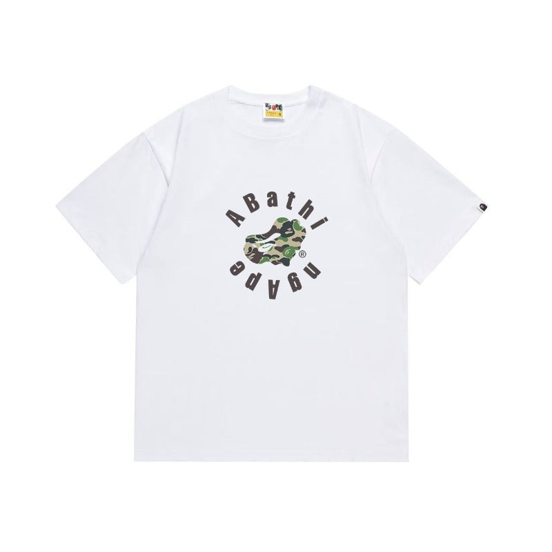 Bathing Shark and ape head print T Shirts NextBlock
