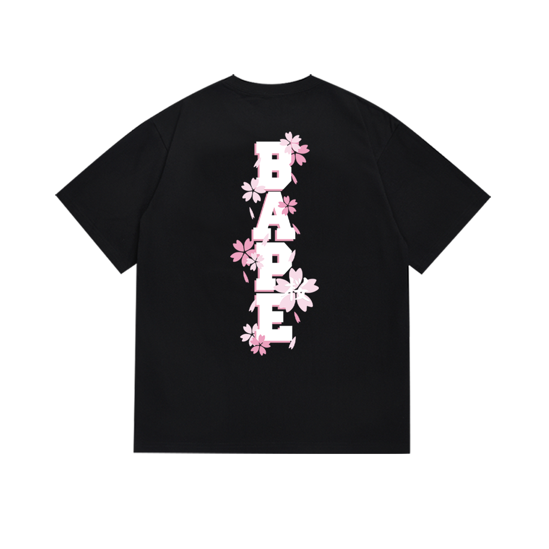 Bathing Shark and ape head print T-Shirt NextBlock