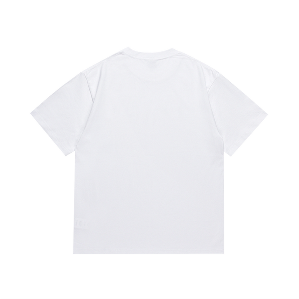 Bathing Shark and ape head print T-Shirt NextBlock