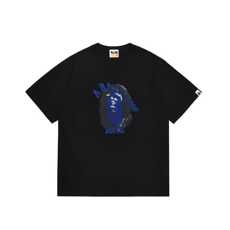 Bathing Shark and ape head print T Shirts NextBlock