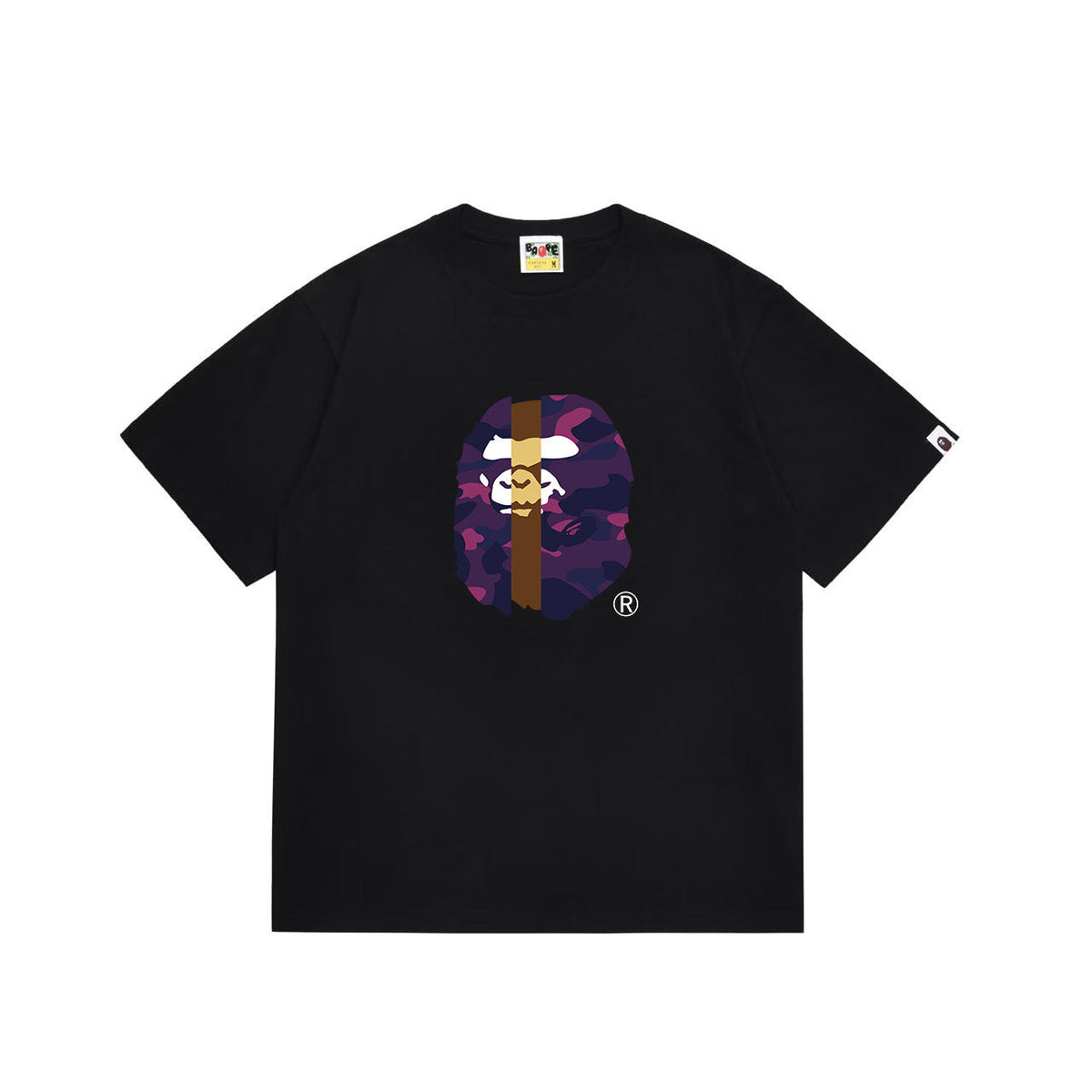 Bathing Shark and ape head print T Shirts NextBlock