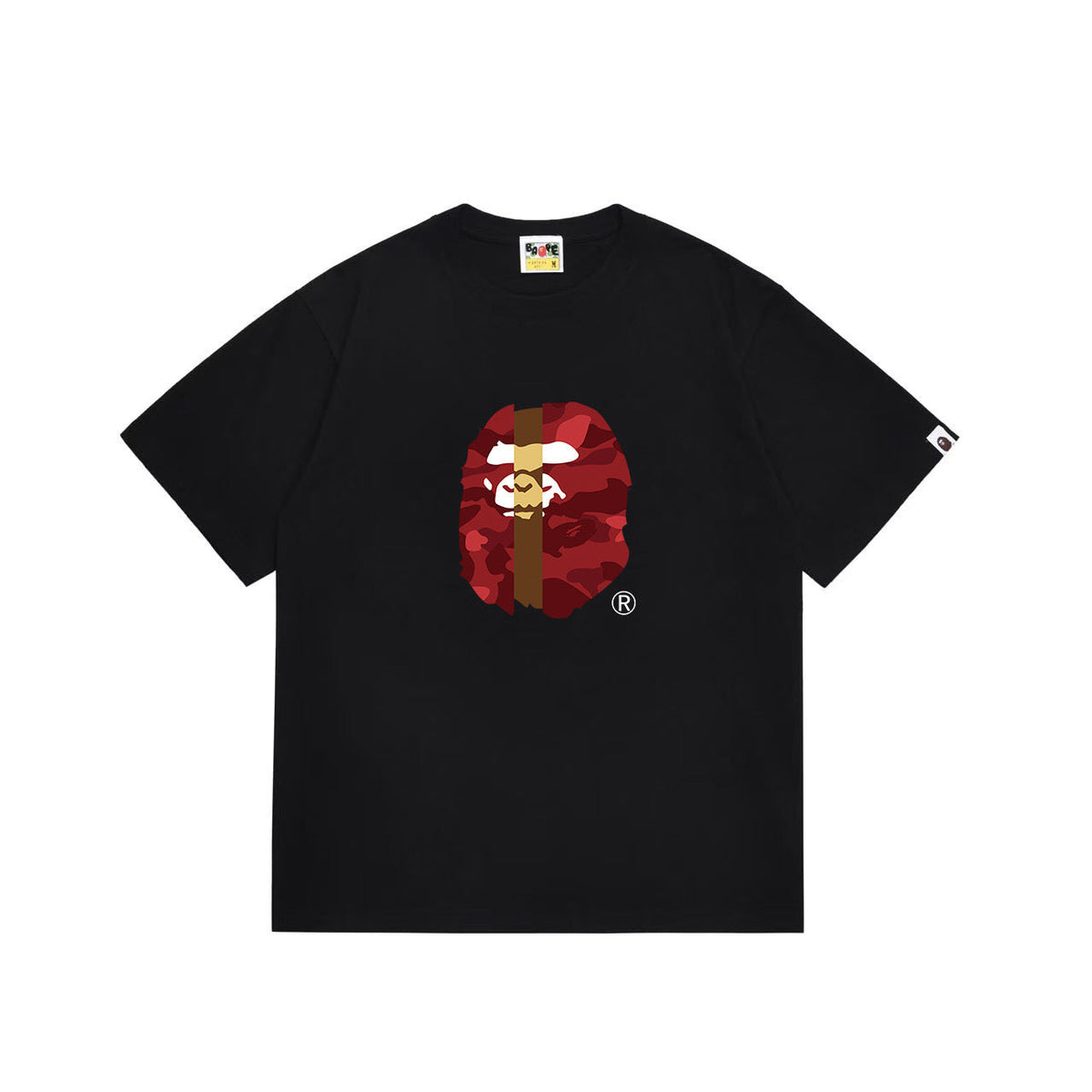 Bathing Shark and ape head print T Shirts NextBlock