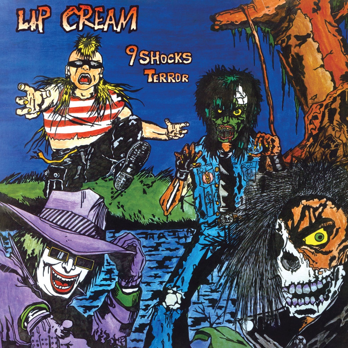 Lip Cream - 9 Shocks Terror (LP, royal blue vinyl)