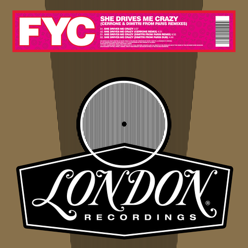 [RSD21D2] Fine Young Cannibals - She Drives Me Crazy (Cerrone & Dimitri From Paris mixes) (12", Coloured vinyl)