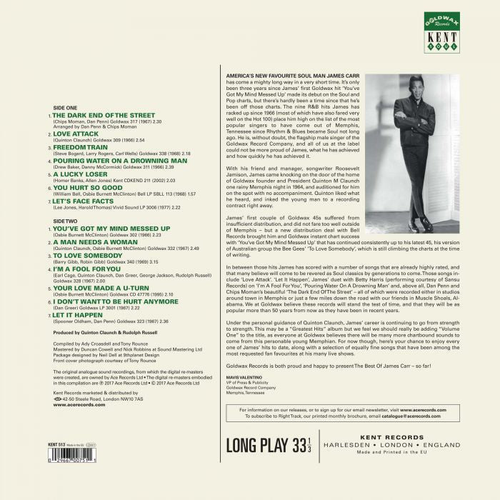 James Carr - The Best Of (LP)