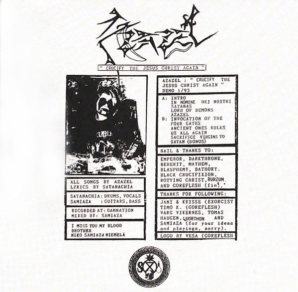 Azazel - Crucify The Jesus Christ Again (2xLP)