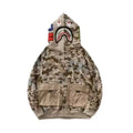 Bathing Shark and ape head print hoode BAPE desert bat NextBlock