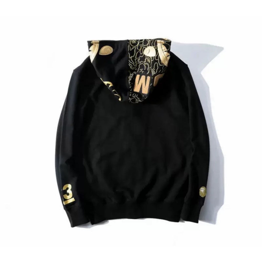 Bathing Shark and ape head print hoode BAPE autumnwinter3dprinting NextBlock