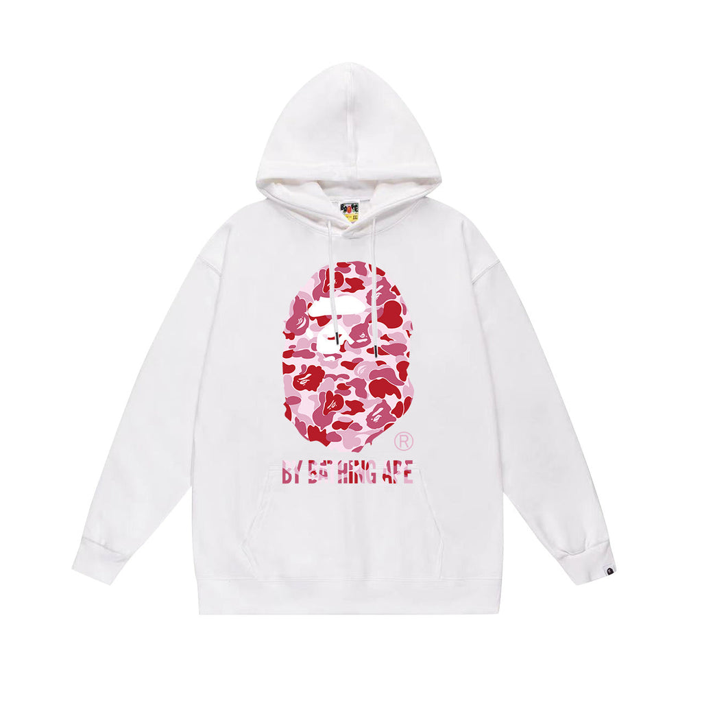 Bathing Shark and ape head print Hoodie Fall / Winter Hooded Sweater NextBlock