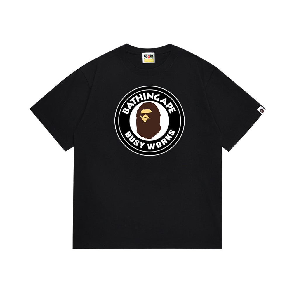 BAPE Bathing Shark and ape head print T Shirt NextBlock