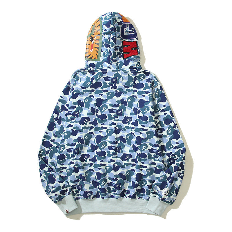 Ape Hoodie Camouflage Alphabet Double Hat Sweater Autumn Winter NextBlock