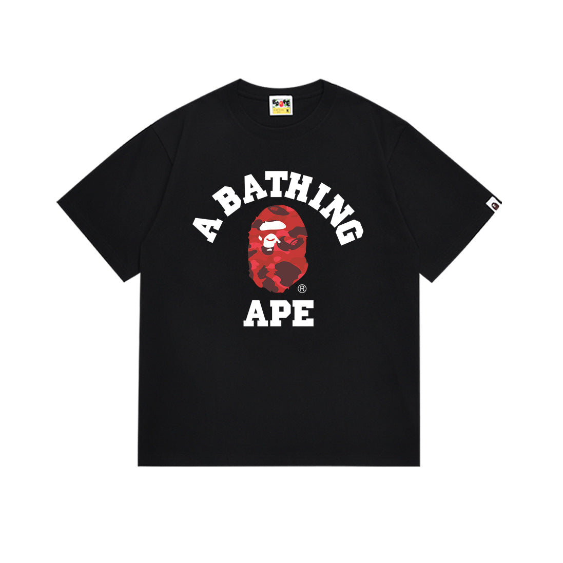 BAPE Bathing Shark and ape head print T Shirt NextBlock