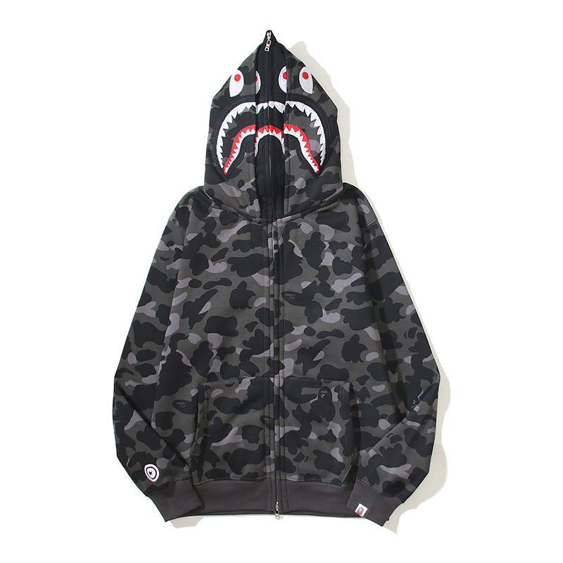 Ape Hoodie Camouflage Alphabet Double Hat Sweater Autumn Winter NextBlock
