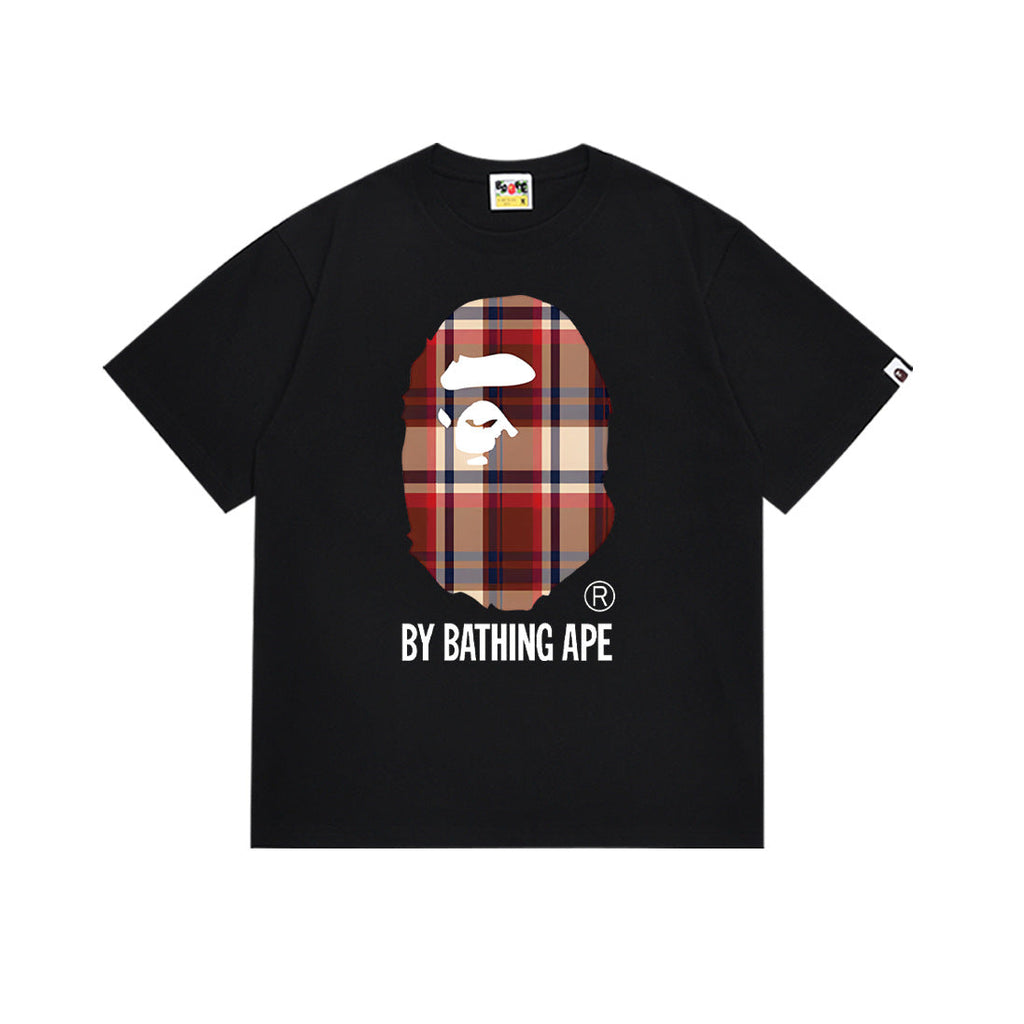 BAPE Bathing Shark and ape head print T Shirt NextBlock