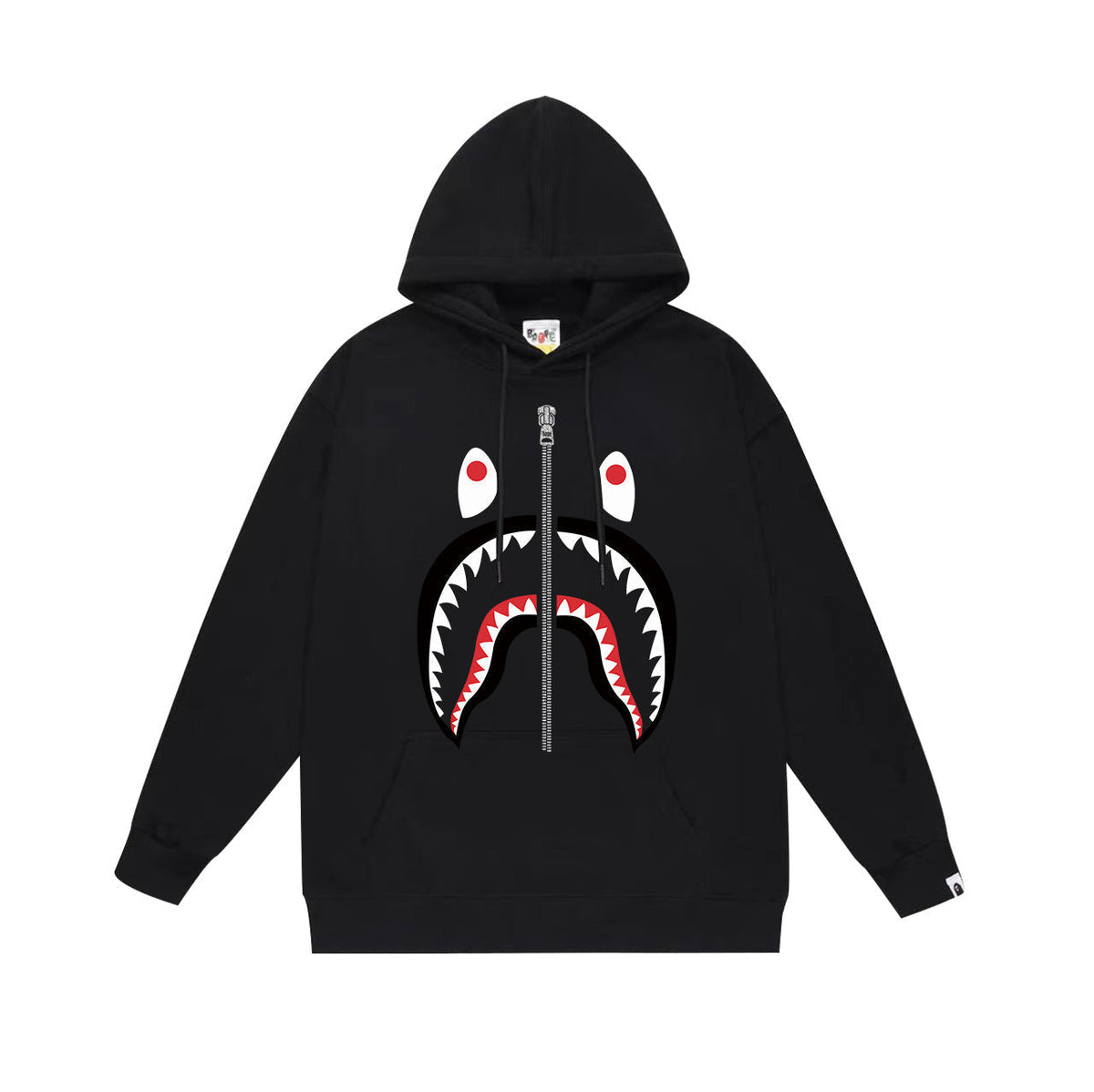 Bathing Shark and ape head print Hoodie Fall / Winter Hooded Sweater NextBlock