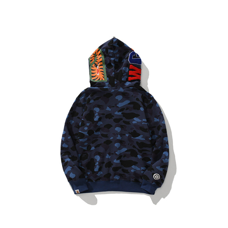 Ape Hoodie Double Hat Tiger Head Sweater Men's Cardigan NextBlock