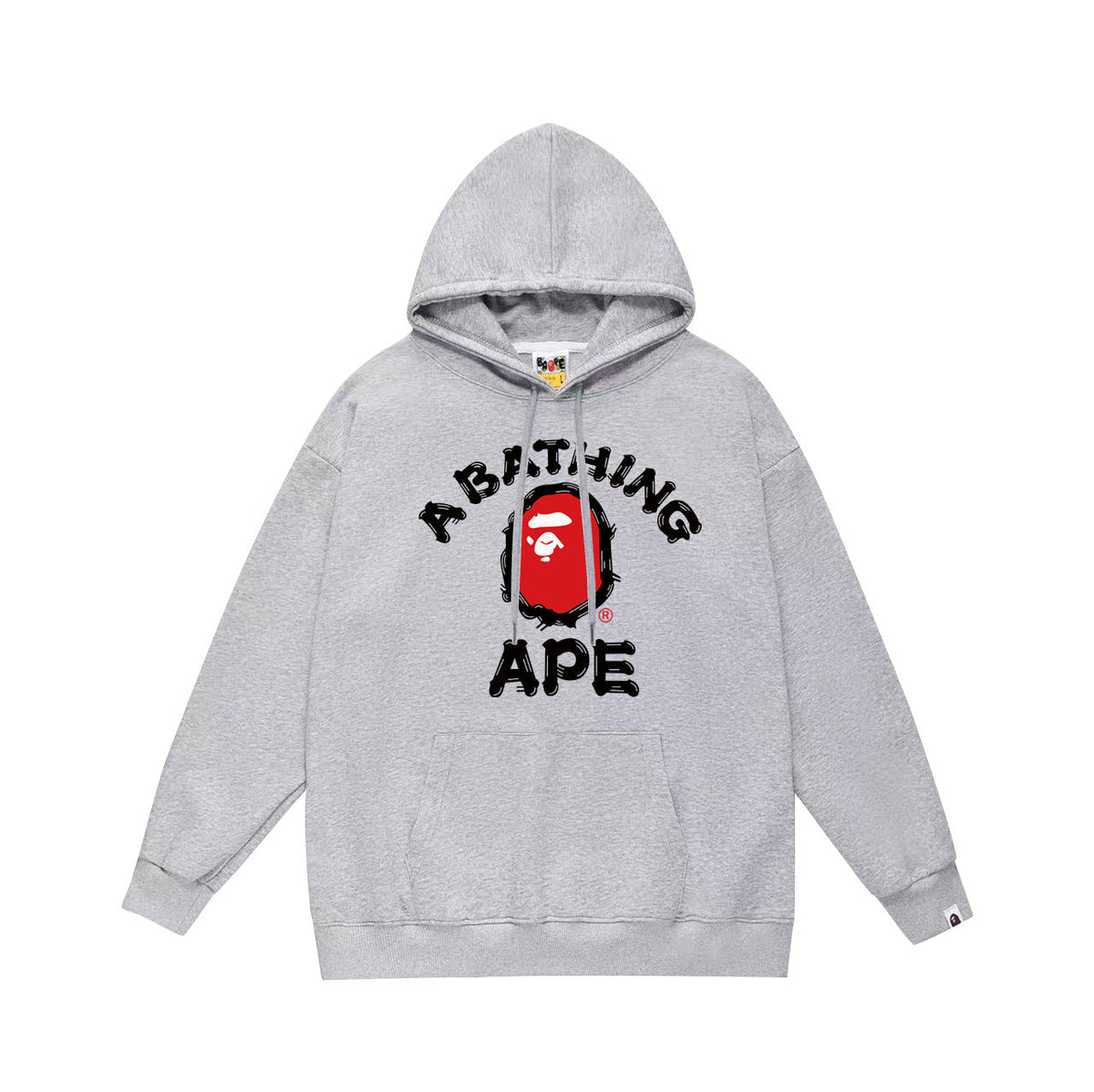 Bathing Shark and ape head print Hoodie Autumn / Winter Letter Print Loose Hoodie Pullover Ape Sweater NextBlock