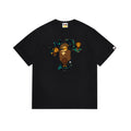 BAPE Bathing Shark and ape head print T Shirt NextBlock