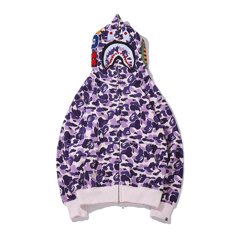 Ape Hoodie Taro Purple Embroidered Letters NextBlock