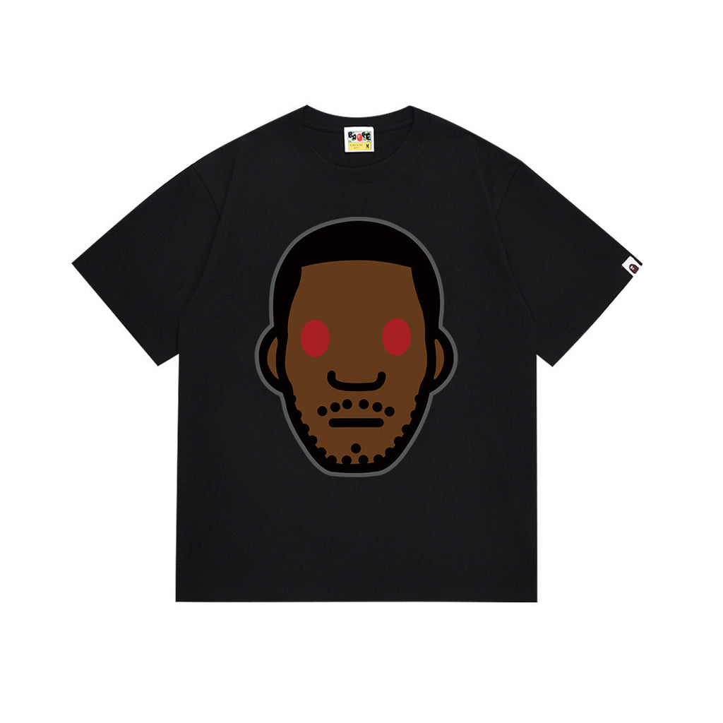 BAPE Bathing Shark and ape head print T Shirt NextBlock