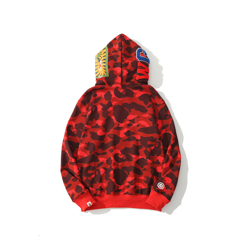 Ape Hoodie Camouflage Two Hat Cardigan Zipper NextBlock