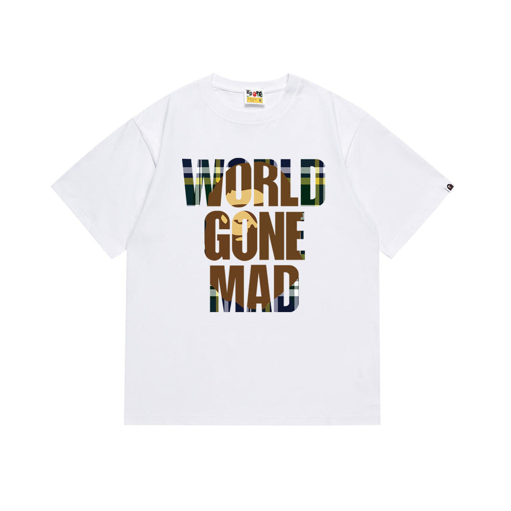 BAPE Bathing Shark and ape head print T Shirt NextBlock