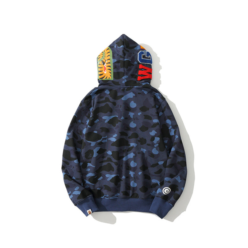 Ape Hoodie Camouflage Two Hat Cardigan Zipper NextBlock