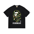 BAPE Bathing Shark and ape head print T Shirt NextBlock