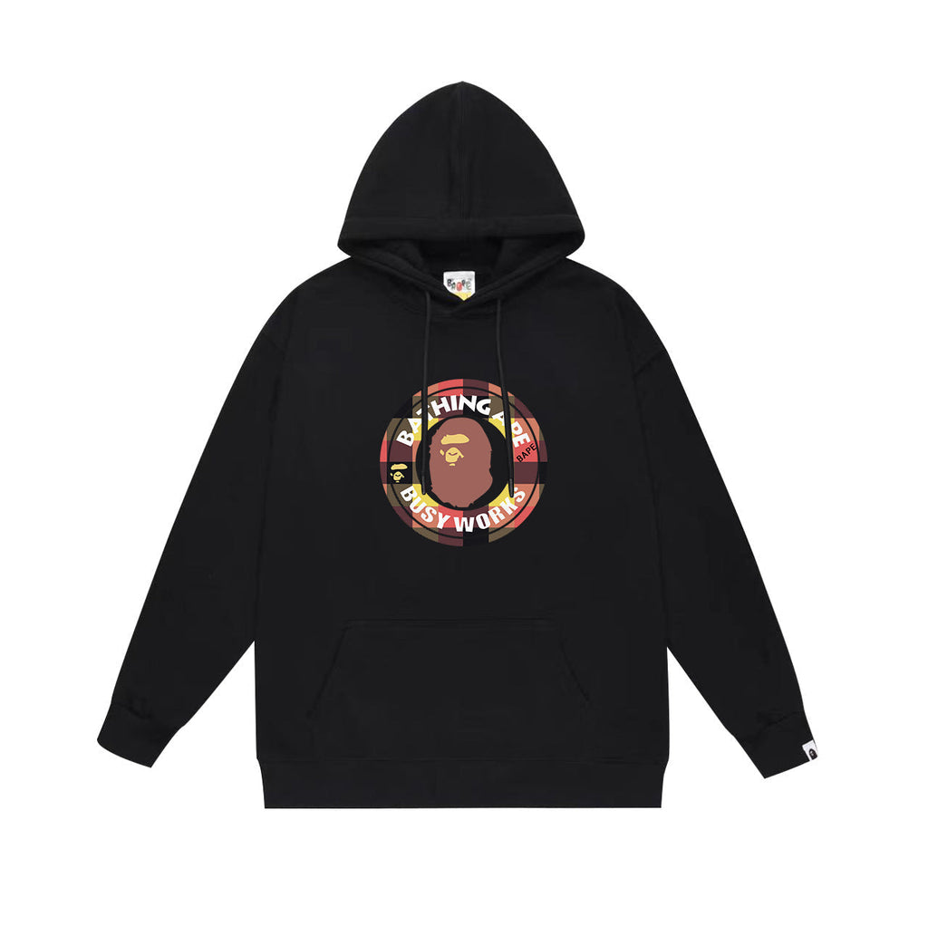 Bathing Shark and ape head print Hoodie Fall / Winter Hooded Sweater NextBlock