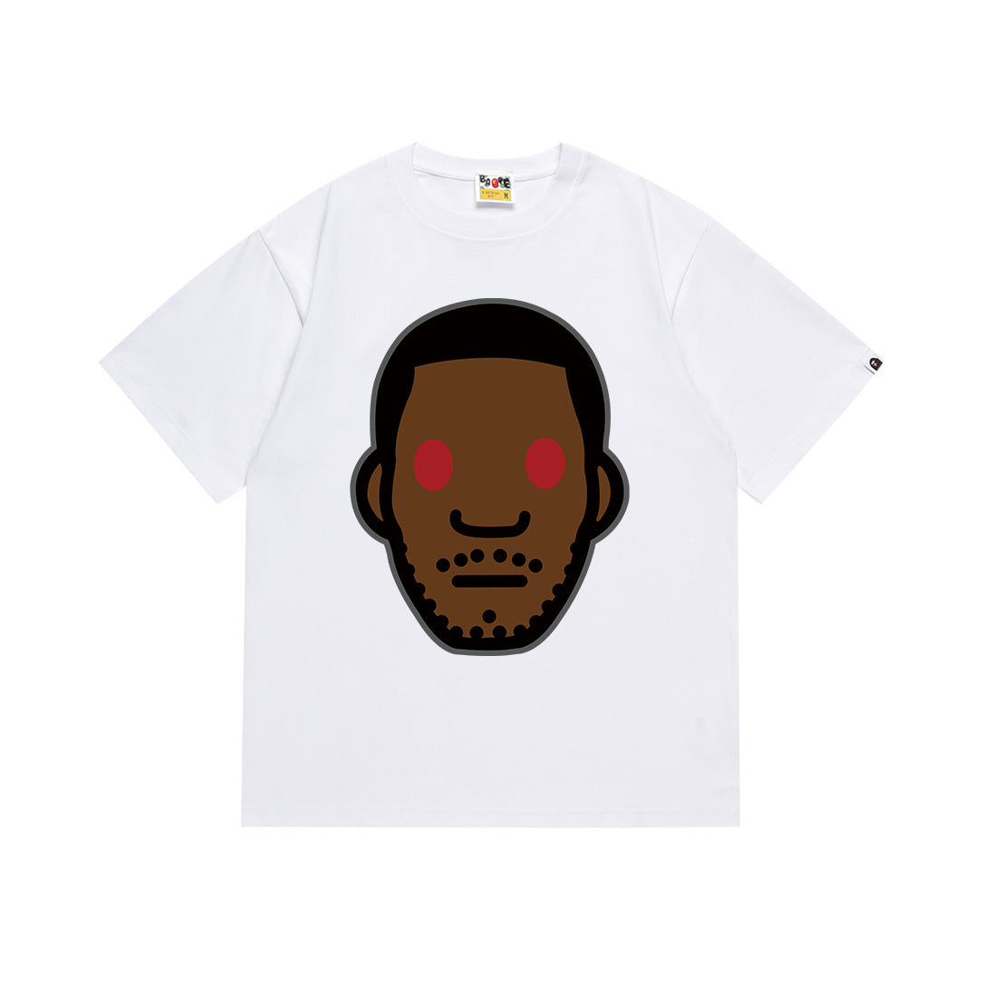 BAPE Bathing Shark and ape head print T Shirt NextBlock