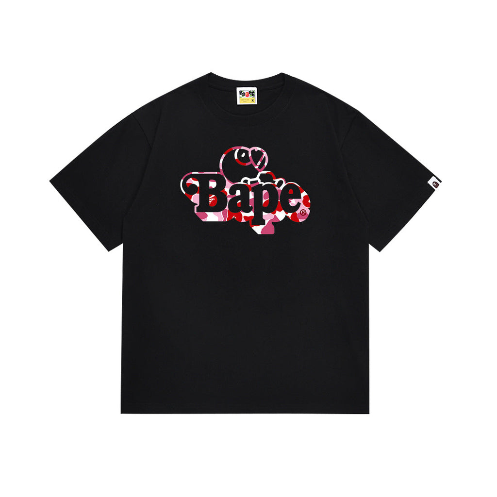 BAPE Bathing Shark and ape head print T Shirt NextBlock