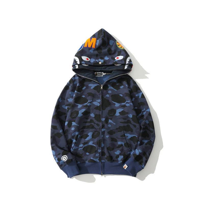 Ape Hoodie Camouflage Two Hat Cardigan Zipper NextBlock