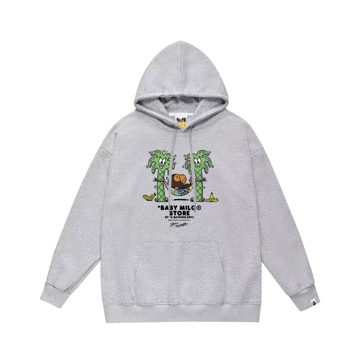 Bathing Shark and ape head print Hoodie Autumn / Winter Letter Print Loose Hoodie Pullover Ape Sweater NextBlock