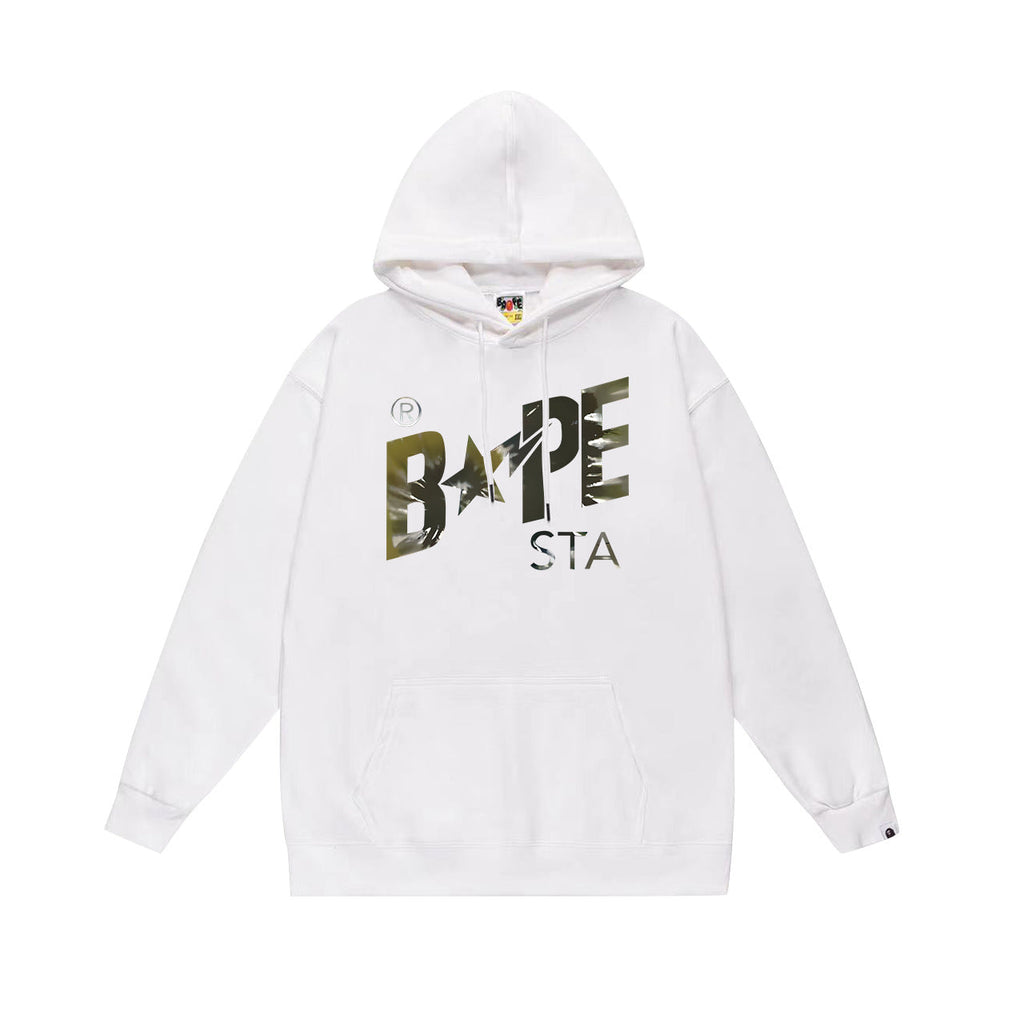Bathing Shark and ape head print Hoodie Fall / Winter Hooded Sweater NextBlock