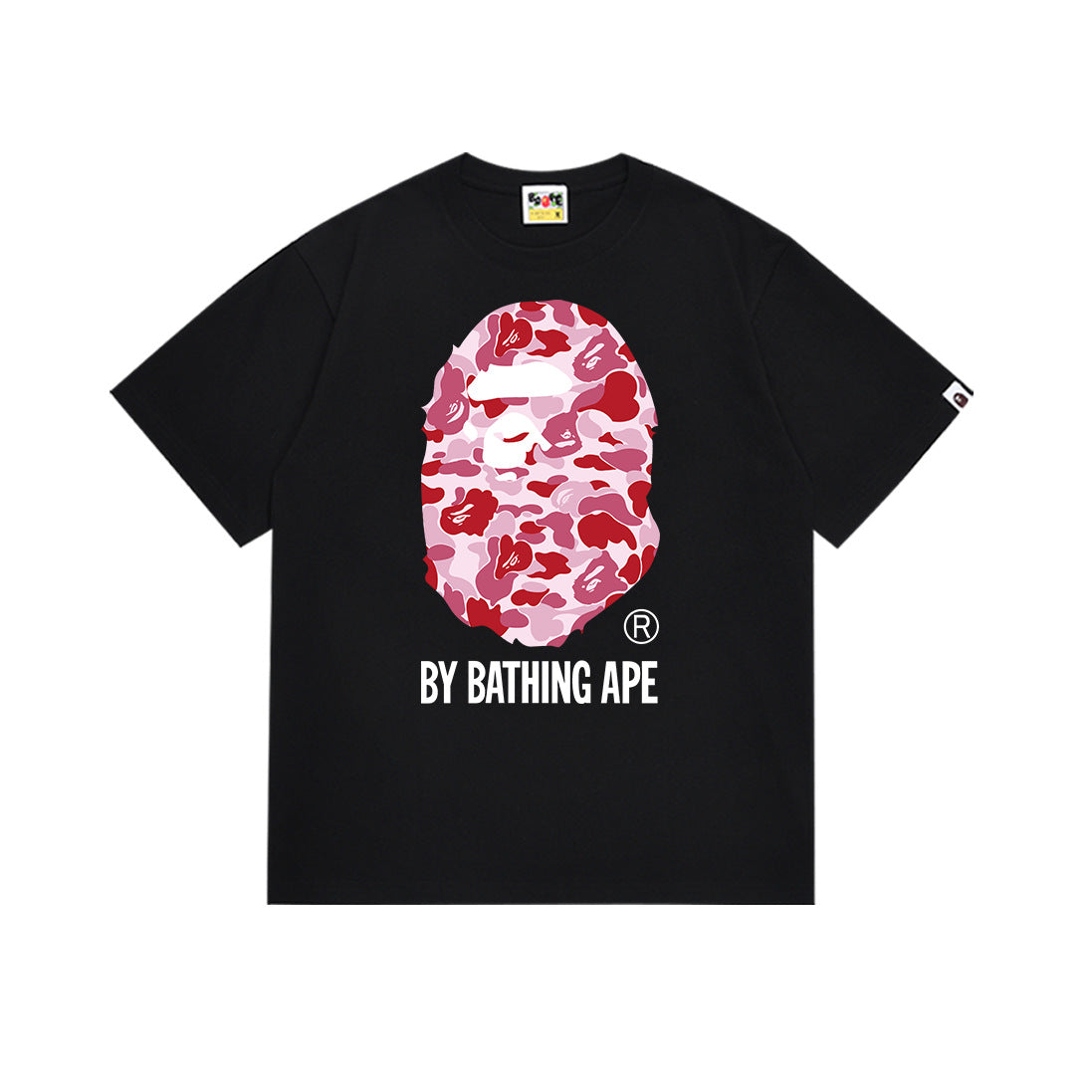 BAPE Bathing Shark and ape head print T Shirt NextBlock
