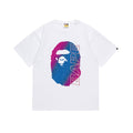 BAPE Bathing Shark and ape head print T Shirt NextBlock