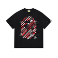 BAPE Bathing Shark and ape head print T Shirt NextBlock