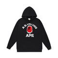 Bathing Shark and ape head print Hoodie Autumn / Winter Letter Print Loose Hoodie Pullover Ape Sweater NextBlock