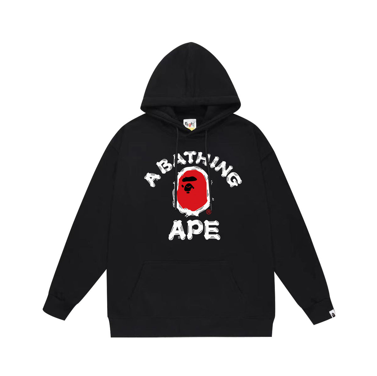 Bathing Shark and ape head print Hoodie Autumn / Winter Letter Print Loose Hoodie Pullover Ape Sweater NextBlock