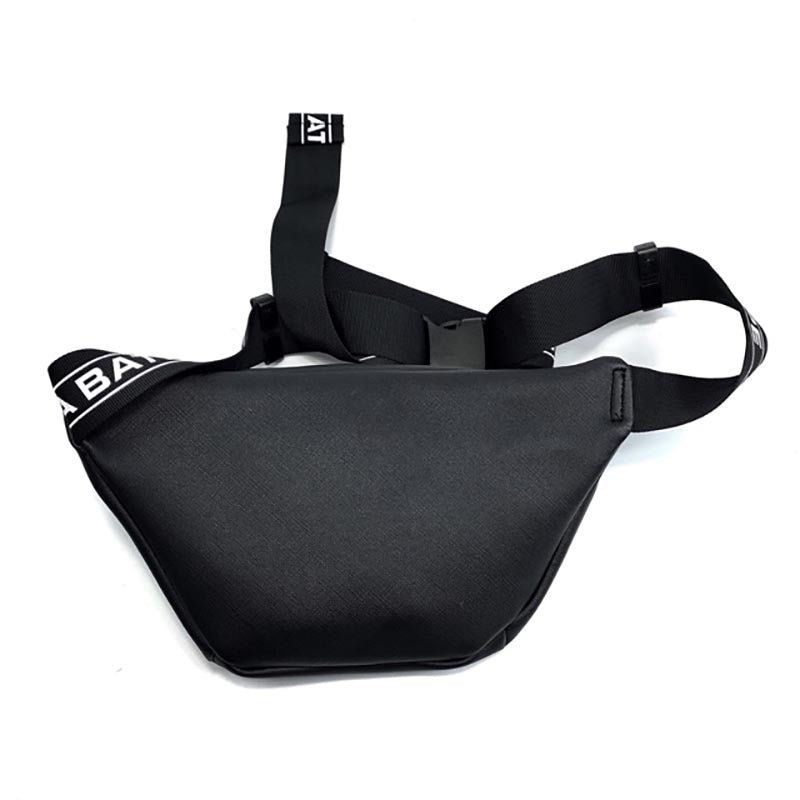 Bathing Shark and ape head print Bag Ape Head Black PU Leather Fanny Pack NextBlock