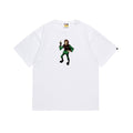 BAPE Bathing Shark and ape head print T Shirt NextBlock