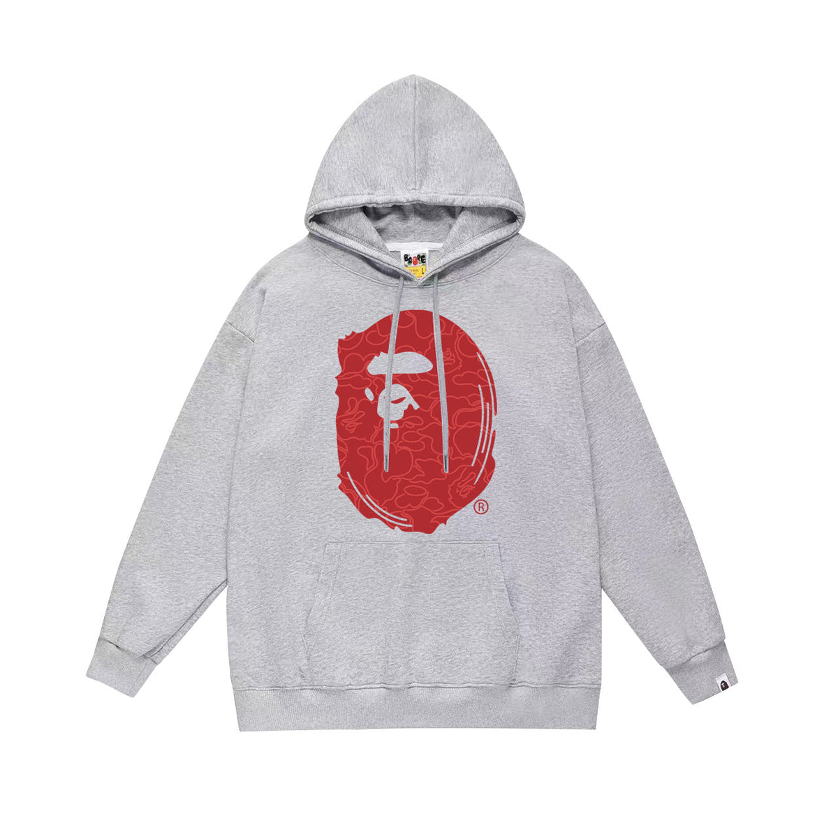 Bathing Shark and ape head print Hoodie Autumn / Winter Letter Print Loose Hoodie Pullover Ape Sweater NextBlock