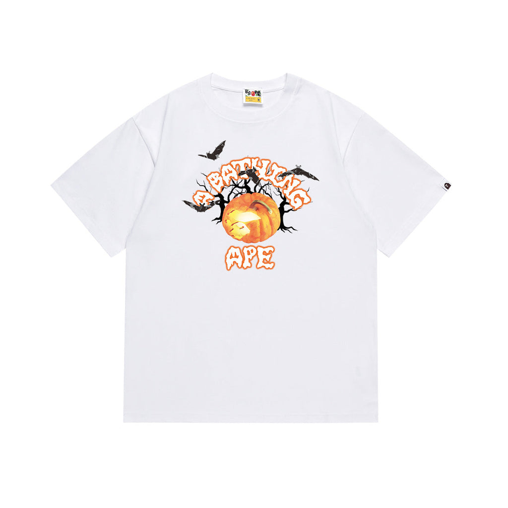 BAPE Bathing Shark and ape head print T Shirt NextBlock