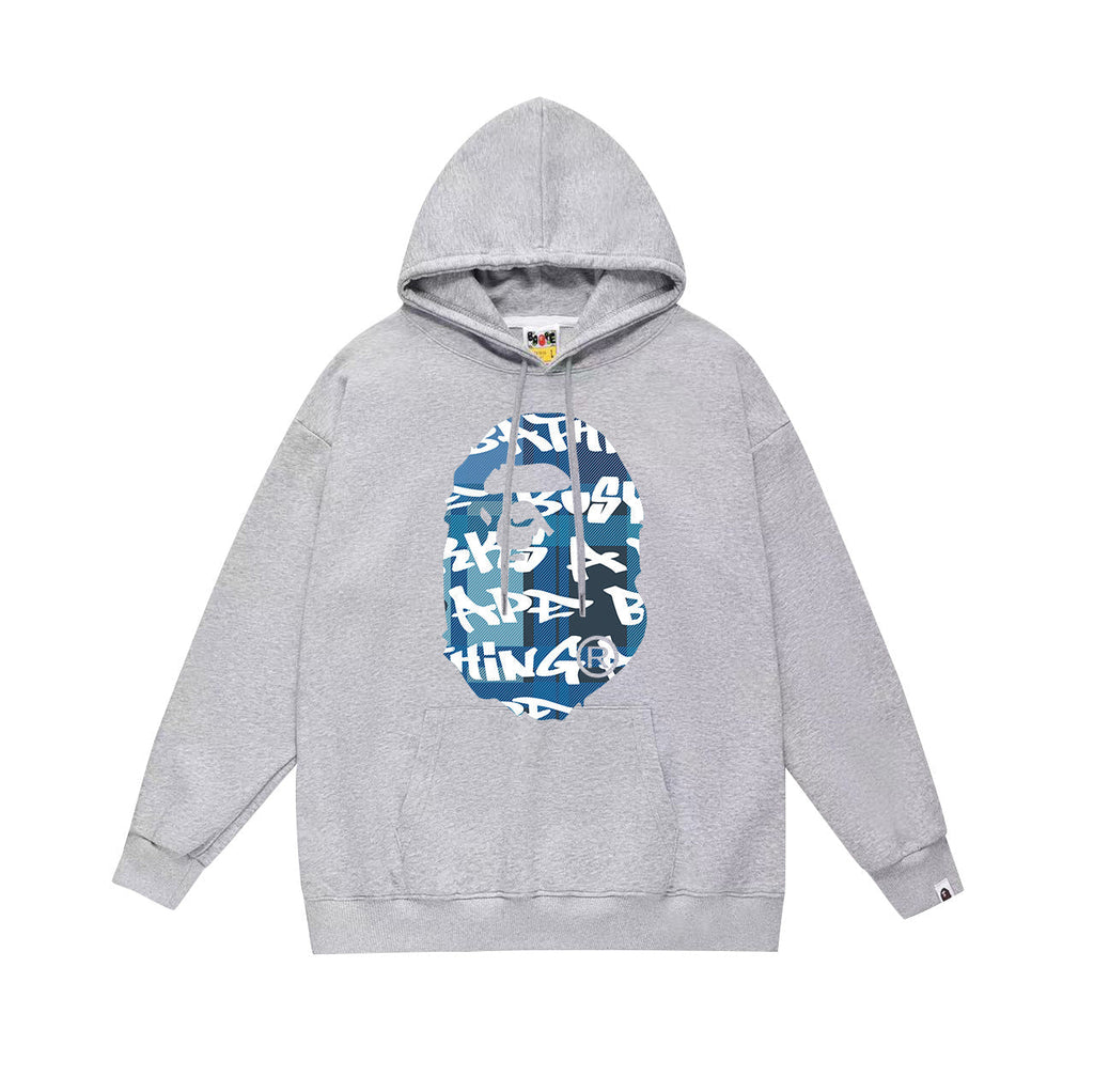 Bathing Shark and ape head print Hoodie Fall / Winter Hooded Sweater (Part 2) NextBlock