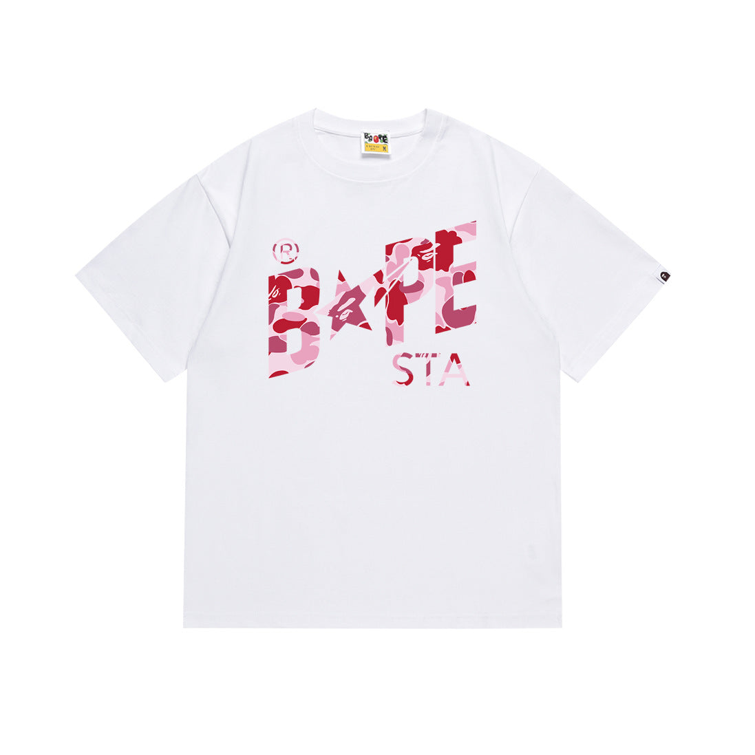 BAPE Bathing Shark and ape head print T Shirt NextBlock
