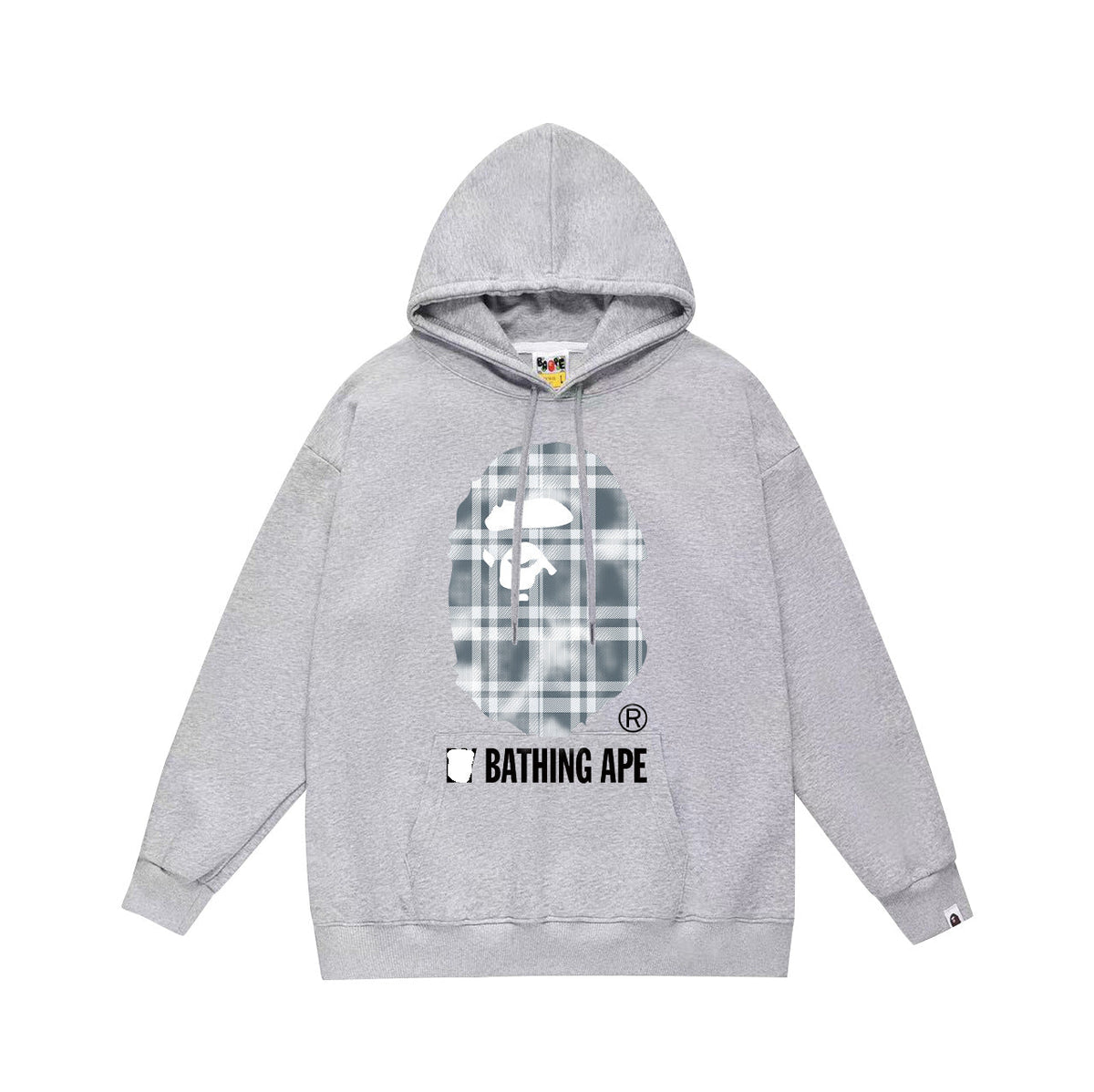Bathing Shark and ape head print Hoodie Autumn / Winter Letter Print Loose Hoodie Pullover Ape Sweater NextBlock