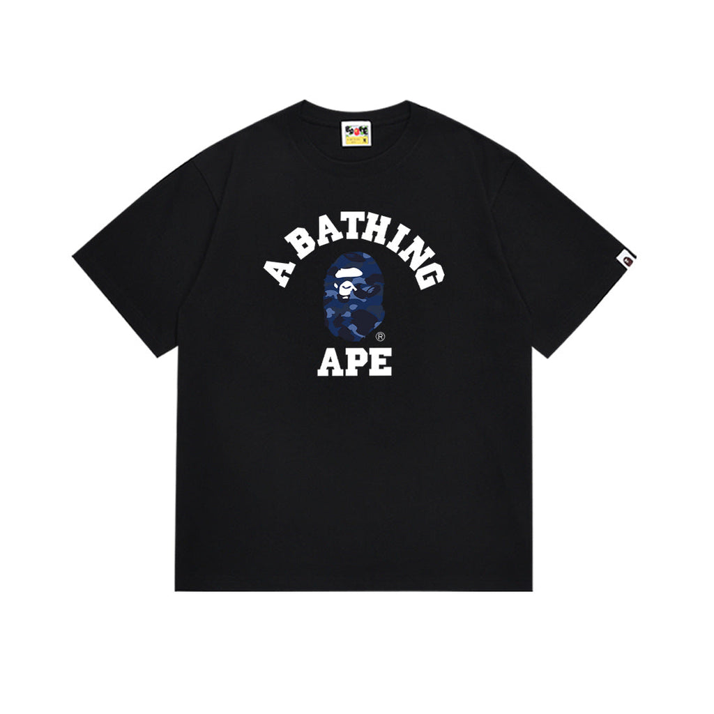 BAPE Bathing Shark and ape head print T Shirt NextBlock