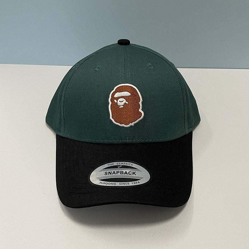 Bathing Shark and ape head print Hat Ape Head Cap Shade Breathable Baseball Net Cap NextBlock