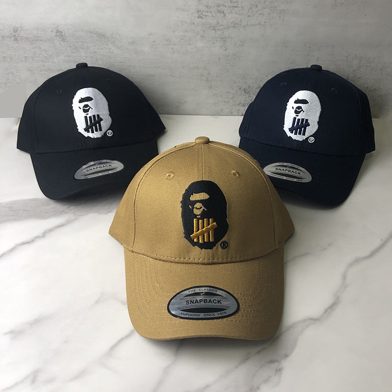 Bathing Shark and ape head print Hat Undefeated Baseball Cap Boys and Girls Shade Cap Hat NextBlock