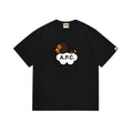 BAPE Bathing Shark and ape head print T Shirt NextBlock